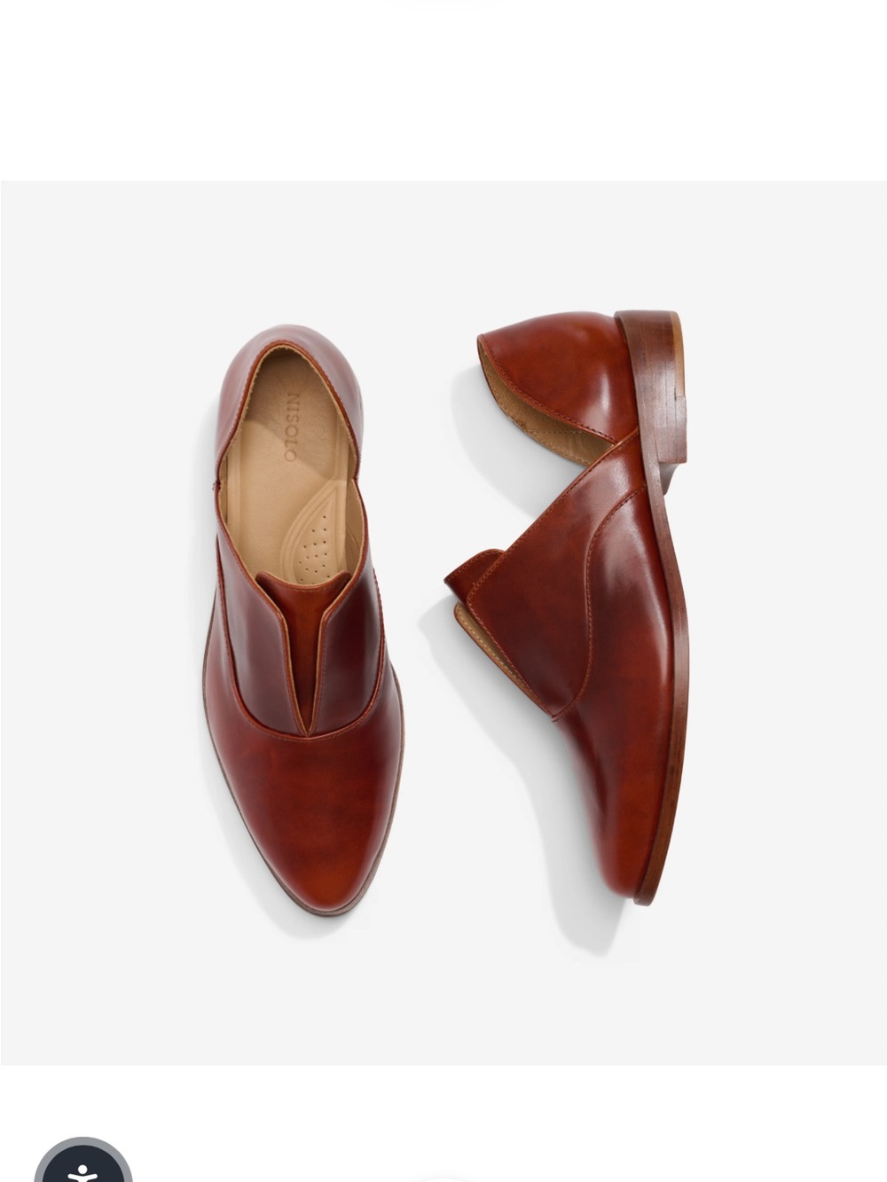 Nicole Emma d'Orsay Oxford - 8M - Brandy Leather